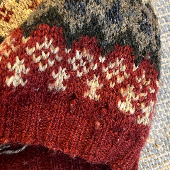 Wool Blend Fair Isle Printed Sweater Men’s Small - Picture 4 of 4